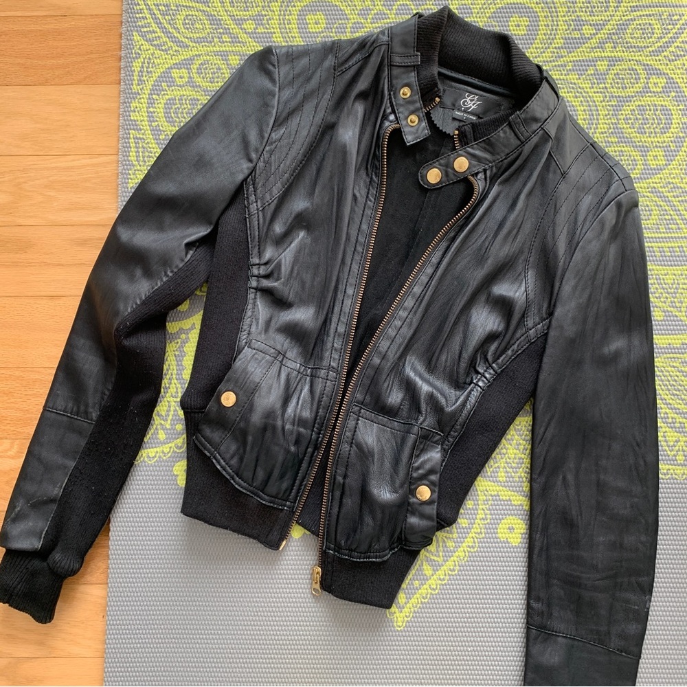 100% Genuine Leather Jacket by Guess